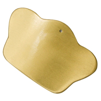 Metal,Gua Sha Tool,SIngot Shaped,90X60X2~3 mm, 纯铜刮痧板,元宝型